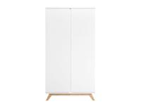 Bopita Lynn 2-deurskast greeploos - Wit/Naturel