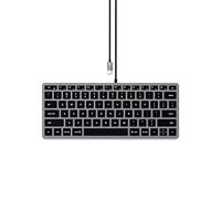 SATECHI Slank W1 Verlicht Bedraad Toetsenbord - Verlichte Toetsen & USB-C Aansluiting - Voor M2/ M1 Macbook Pro/Air, M2/ M1 iPad Pro/Air, M2 Mac Mini, iMac M1 (Layout US Engels QWERTY)