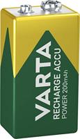 VARTA oplaadbare accu Ready2Use 9 V 200 mAh per stuk verpakt. 1er Pack groen