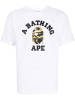 A BATHING APE® t-shirt en coton à logo imprimé - Blanc