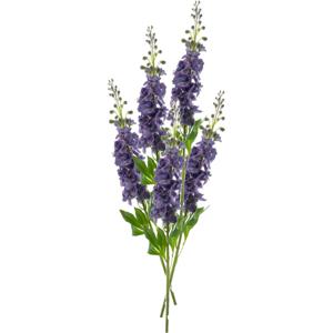 Kunstbloem Ridderspoor/delphinium Roland - 5x - 87 cm - paars - kunst zijdebloemen