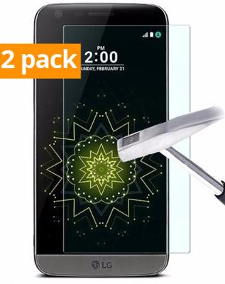 Sterke Tempered Gehard Glazen Glass Screenprotector LG G5 (2 pack) Sterke Tempered Gehard Glazen Glass Screenprotector LG G5 (2 pack)