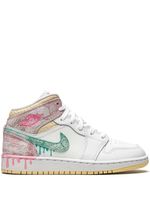 Jordan Kids baskets montantes Air Jordan 1 SE(GS) - Blanc