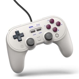 8Bitdo Pro 2 Grijs USB Gamepad Analoog/digitaal Android, Nintendo Switch, Nintendo Switch Lite, PC