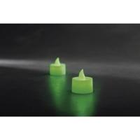 Konstsmide 1987-900 LED-theelicht Set van 2 stuks Groen Groen (Ø x h) 3.5 cm x 4 cm - thumbnail