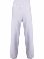 Stüssy pantalon de jogging en coton à logo brodé - Gris