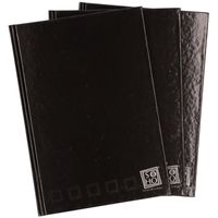 3x Luxe zwarte schriften gelinieerd A5 formaat