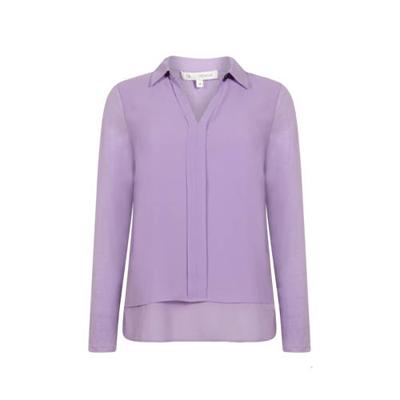 Tramontana semi-transparante top lila