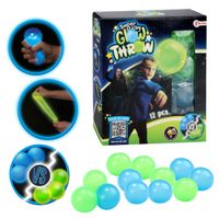 Toi-Toys Glow Throw Glow In The Dark Ballen 12 Stuks - thumbnail