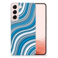 Samsung Galaxy S22 TPU bumper Waves Blue - thumbnail