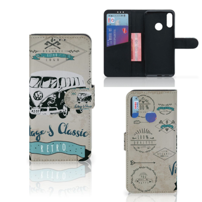 Motorola Moto E6 Plus Telefoonhoesje met foto Retro VW Bus Motorola Moto E6 Plus Telefoonhoesje met foto Retro VW Bus