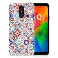 LG Q7 TPU Siliconen Hoesje Tiles Color - thumbnail