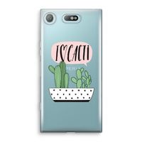 I love cacti: Sony Xperia XZ1 Compact Transparant Hoesje - thumbnail