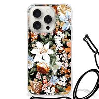 Case voor iPhone 15 Pro Dark Flowers