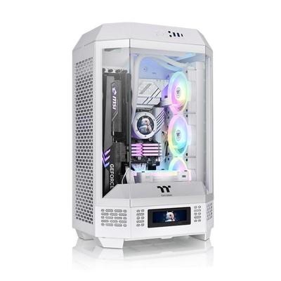 Thermaltake The Tower 300 Micro-tower Gaming-behuizing Wit 2 voorgeïnstalleerde ventilators, Zijvenster