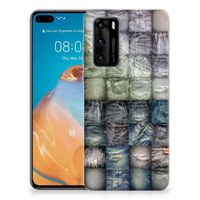 Silicone Back Cover Huawei P40 Spijkerbroeken - thumbnail