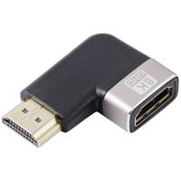 SpeaKa Professional SP-11302004 HDMI Adapter [1x HDMI-stekker - 1x HDMI-bus] Zwart, Zilver UHD 8K @ 60 Hz, UHD 4K @ 120 Hz 90° haaks naar rechts - thumbnail