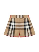 Burberry Kids short en coton à motif Vintage Check - Tons neutres