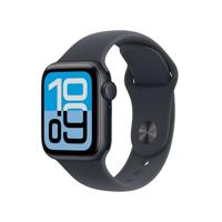 Apple Watch SE 3 GPS 40 mm Smartwatch met kast van middernacht aluminium, middernacht sportbandje (M/L). Conditie en slaap bijhouden, hartslagmonitor, Always‑On display, waterbestendig