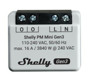 Shelly Plus PM Mini Gen. 3 Draadloze schakelaar WiFi, Bluetooth