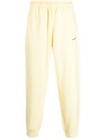 MONOCHROME pantalon de jogging en coton à logo embossé - Jaune