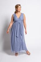 Ulla Popken Avondjurk, V-hals, mouwloos, jersey onderjurk - Grote Maten