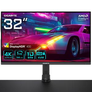 Gigabyte M32U Arm Edition Gaming monitor Energielabel G (A - G) 81.3 cm (32 inch) 3840 x 2160 Pixel 16:9 1 ms HDMI, DisplayPort, USB 3.0,