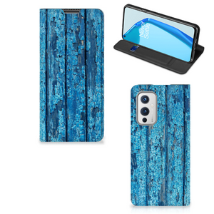 OnePlus 9 Book Wallet Case Wood Blue