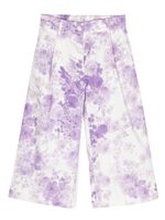 Monnalisa pantalon ample à fleurs - Blanc - thumbnail