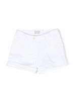 Il Gufo short chino à ourlet retroussé - Blanc