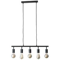 Brilliant 5-lichts hanglamp Tiffany richtbaar zwart 99684/06