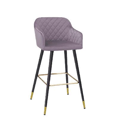 Barstoel Cavelli Grijs velvet