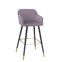 Barstoel Cavelli Grijs velvet