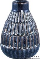 Fles ryer blue keramiek strip rond l