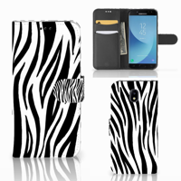 Samsung Galaxy J5 2017 Telefoonhoesje met Pasjes Zebra