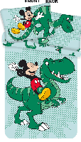 Mickey Mouse Peuterdekbedovertrek dinosaurus - 100 x 135 cm - Katoen