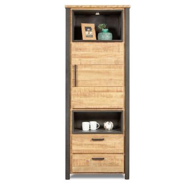 Boekenkast Steelwood - Seasoned Brown/Metaal Zwart Boekenkast Steelwood - Seasoned Brown/Metaal Zwart