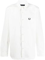 Fred Perry chemise en coton à logo brodé - Blanc