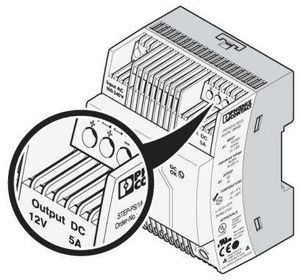 Phoenix Contact STEP-PS/1AC/12DC/5 DIN-rail netvoeding 12 V/DC 5 A 60 W Aantal uitgangen: 1 x Inhoud: 1 stuk(s)