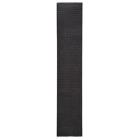 vidaXL Sisalmat voor krabpaal 66x350 cm zwart, sisal tapijt, krabmat, natuurlijk sisal tapijt, kattenkrabmat, sisal mat, sisal kattenkrabmat