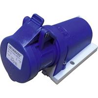 Mennekes 1341 wandsokkel, 2 polen + aarde, 16 A, 230 V, blauw, referentie 1341