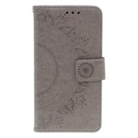 Shop4 - Samsung Galaxy Note 10 Hoesje - Wallet Case Mandala Patroon Grijs
