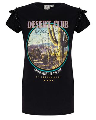 Indian Blue Jeans Meisjes t-shirt Desert - Zwart