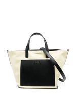 Jil Sander petit sac cabas Wander en toile - Jaune - thumbnail