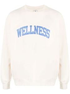 Sporty & Rich sweat en coton à appliqué Wellness - Tons neutres