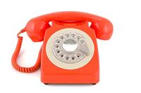 GPO GPO746ROR 746 Desk Phone Rotary Dial Orange