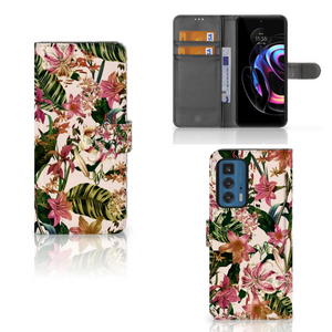 Motorola Edge 20 Pro Hoesje Flowers