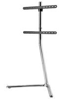 mywall HP122L TV-standaard, stabiele standaard voor flatscreens voor 49-70 inch, tv-standaard met chromen afwerking, belastbaar tot 40 kg, uitgerust met rubberen pads en anti-kantelveiligheidsgordel.