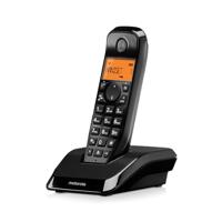 Motorola Voice - S1201 Digitale draadloze telefoon S12-serie met oproepblokkering en 'Niet storen', handsfree luidspreker, telefoonboek voor maximaal 50 namen en nummers, helder scherm