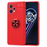 OnePlus Nord CE 2 Lite 5G Magnetische Ringhouder Hoesje - Rood - thumbnail